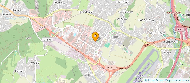 localisation de l'entreprise MONSIEUR YANN FRIDERITZI  EPAGNY METZ-TESSY