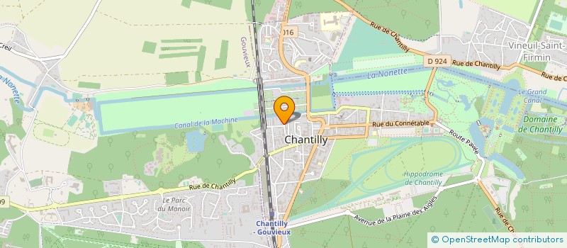 localisation de l'entreprise MONSIEUR YANN GABLIN  CHANTILLY