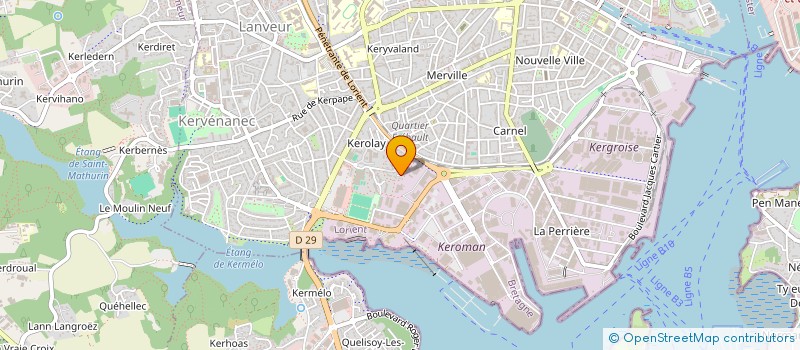 localisation de l'entreprise MONSIEUR YANN GALK à LORIENT