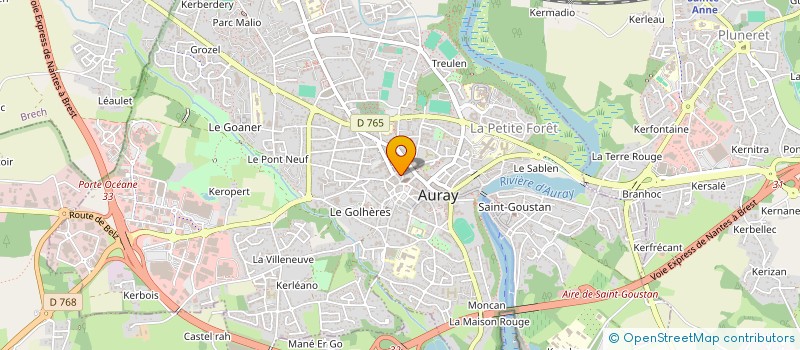 localisation de l'entreprise MONSIEUR YANN GALLOU à AURAY