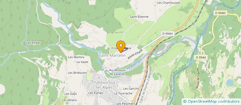 localisation de l'entreprise MONSIEUR YANN GARCIN à CHATEAUROUX-LES-ALPES