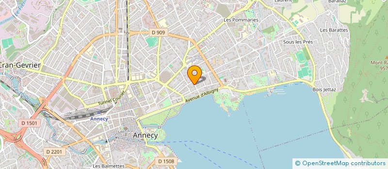 localisation de l'entreprise MONSIEUR YANN GASNER  ANNECY