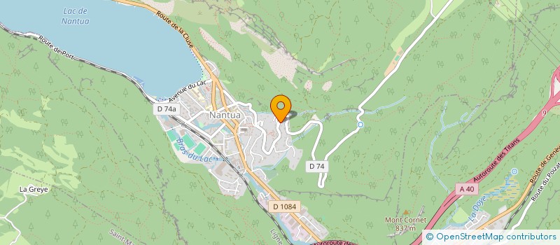 localisation de l'entreprise MONSIEUR YANN GAUDIN  NANTUA