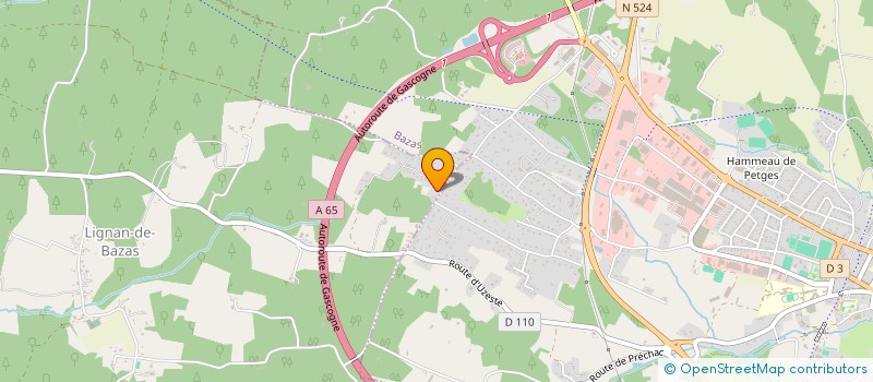 localisation de l'entreprise MONSIEUR YANN GAUGIN  LIGNAN-DE-BAZAS