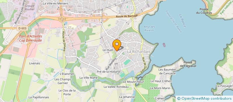 localisation de l'entreprise MONSIEUR YANN GAUTIER  LA RICHARDAIS