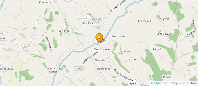 localisation de l'entreprise MONSIEUR YANN GEDDEAU  VERTEILLAC