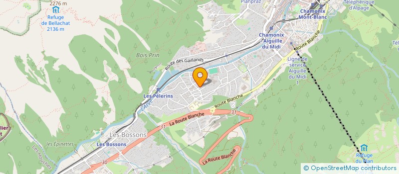 localisation de l'entreprise MONSIEUR YANN GEROME  CHAMONIX-MONT-BLANC