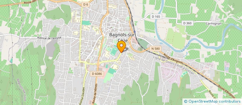 localisation de l'entreprise MONSIEUR YANN GILLES  BAGNOLS-SUR-CEZE