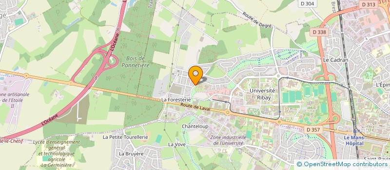localisation de l'entreprise MONSIEUR YANN GONTIER à LE MANS