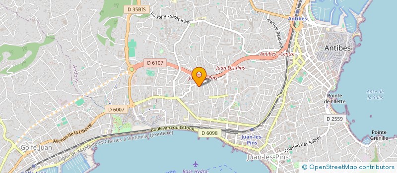 localisation de l'entreprise MONSIEUR YANN GOUEDO à ANTIBES