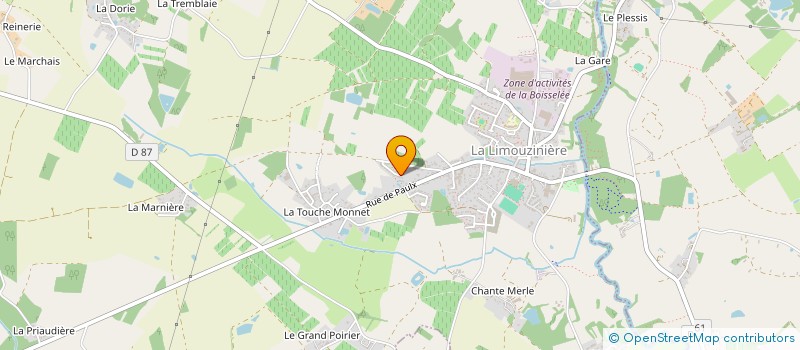 localisation de l'entreprise MONSIEUR YANN GOUON à LA LIMOUZINIERE