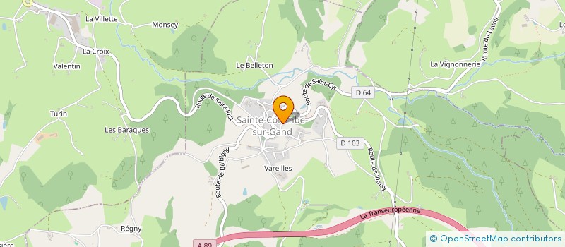 localisation de l'entreprise MONSIEUR YANN GRANJON  SAINTE-COLOMBE-SUR-GAND