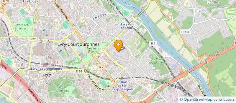 localisation de l'entreprise MONSIEUR YANN GRENTE  EVRY-COURCOURONNES