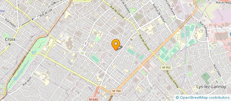localisation de l'entreprise MONSIEUR YANN GRIFFON  ROUBAIX
