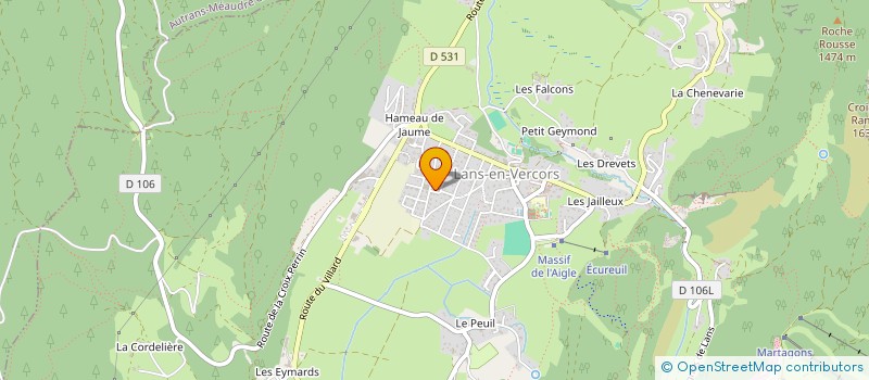 localisation de l'entreprise MONSIEUR YANN GRISSOT  LANS-EN-VERCORS