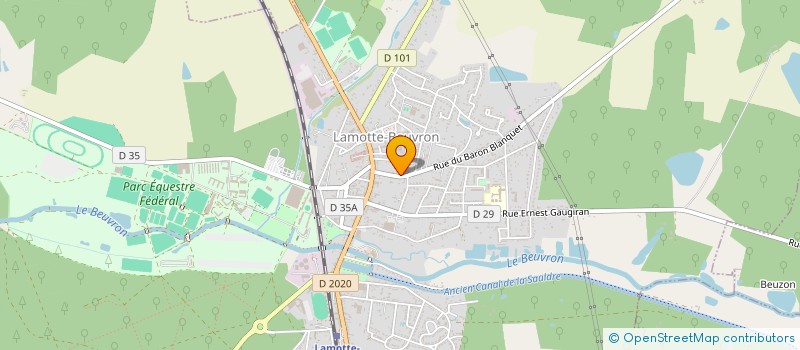 localisation de l'entreprise MONSIEUR YANN GUEGAN à LAMOTTE-BEUVRON