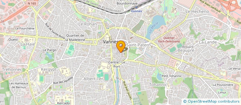 localisation de l'entreprise MONSIEUR YANN GUELLAFF à VANNES