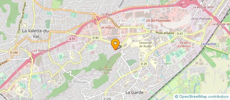 localisation de l'entreprise MONSIEUR YANN GUERIT  LA VALETTE-DU-VAR