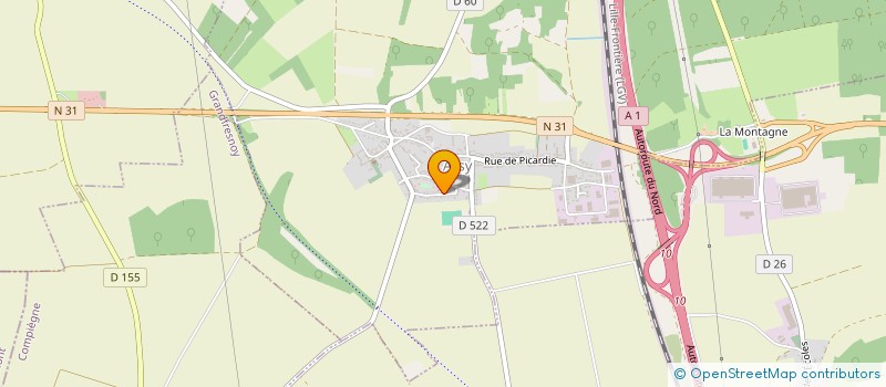 localisation de l'entreprise MONSIEUR YANN GUILLAUME  SACY-LE-PETIT