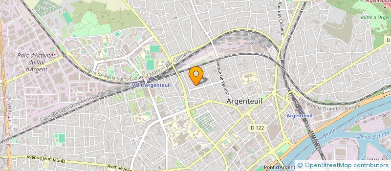 localisation de l'entreprise MONSIEUR YANN GUILLEMINOT  ARGENTEUIL