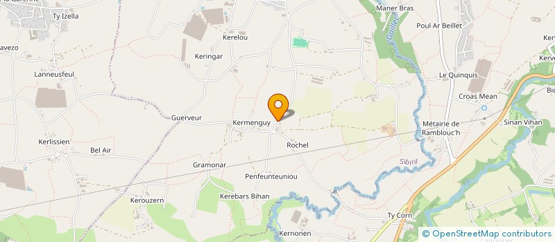 localisation de l'entreprise MONSIEUR YANN GUILLERM  SIBIRIL