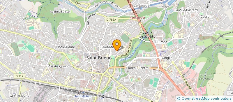localisation de l'entreprise MONSIEUR YANN GUILLOU à SAINT-BRIEUC