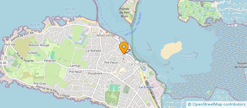 localisation de l'entreprise MONSIEUR YANN GUILLOU  LE CROISIC