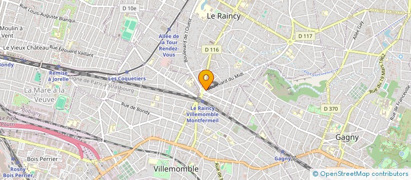 localisation de l'entreprise MONSIEUR YANN GUILLOUX à LE RAINCY