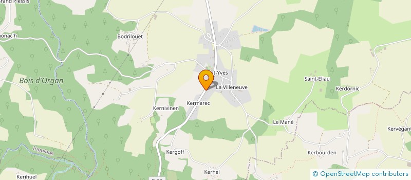 localisation de l'entreprise MONSIEUR YANN GUILLOUX  BUBRY