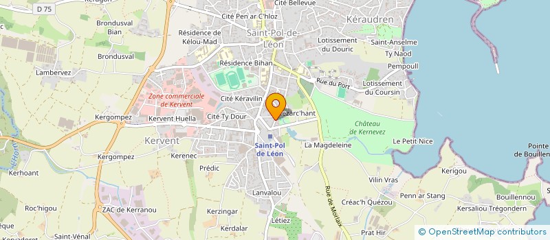 localisation de l'entreprise MONSIEUR YANN GUIRIEC  SAINT-POL-DE-LEON