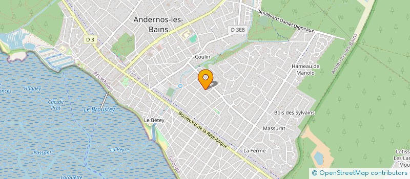 localisation de l'entreprise MONSIEUR YANN GUITARD à ANDERNOS-LES-BAINS