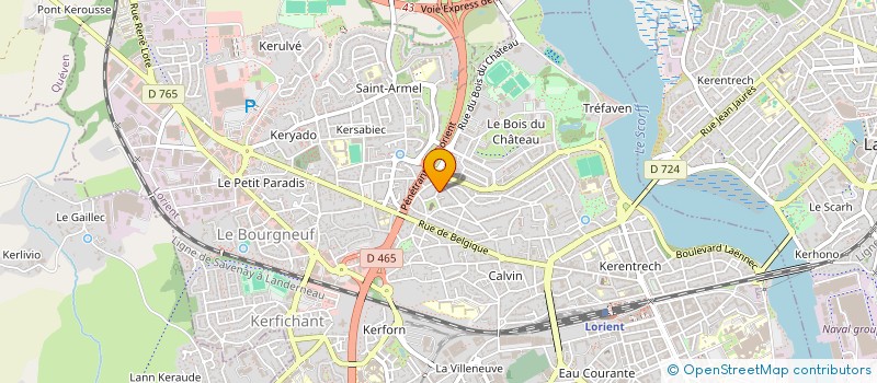 localisation de l'entreprise MONSIEUR YANN GUYADER  LORIENT