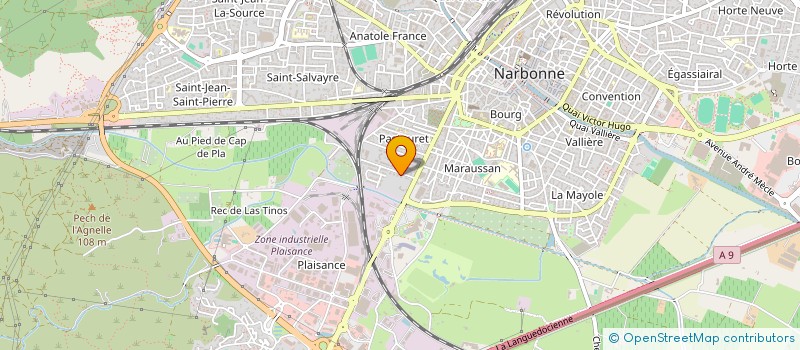 localisation de l'entreprise MONSIEUR YANN HARNOIS  NARBONNE