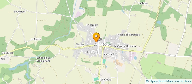 localisation de l'entreprise MONSIEUR YANN HEBERT  SAINT-DOLAY