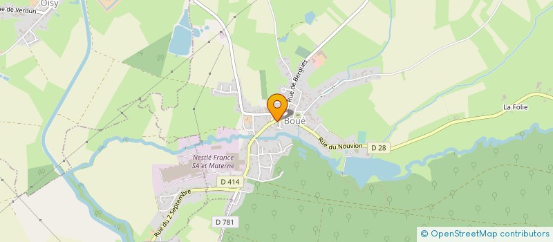 localisation de l'entreprise MONSIEUR YANN HELIN  BOUE