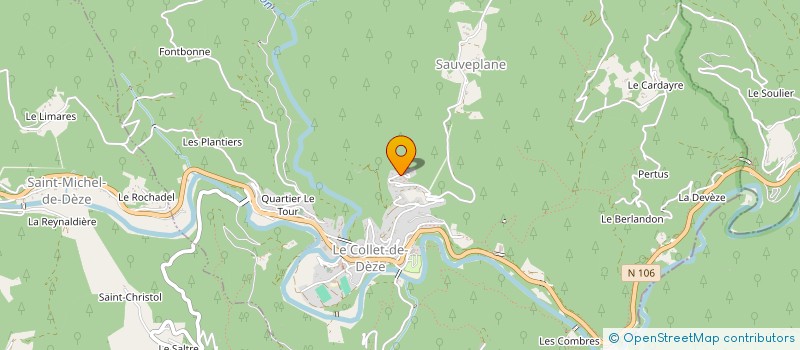 localisation de l'entreprise MONSIEUR YANN HERBOMEL  LE COLLET-DE-DEZE