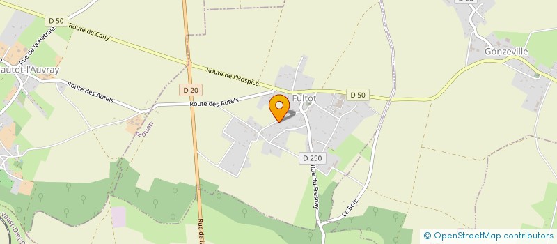 localisation de l'entreprise MONSIEUR YANN HERPIN  FULTOT