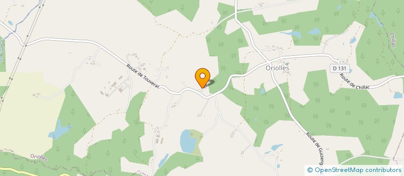 localisation de l'entreprise MONSIEUR YANN HILLAIRET  ORIOLLES