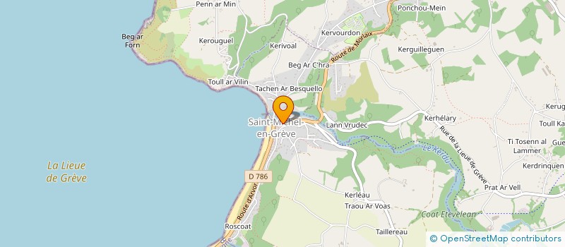 localisation de l'entreprise MONSIEUR YANN HOCCRY-LESCARMURE  SAINT-MICHEL-EN-GREVE