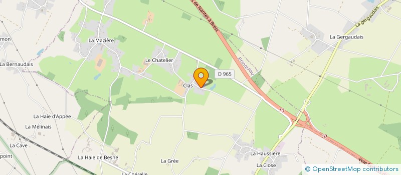 localisation de l'entreprise MONSIEUR YANN HUBERT  PRINQUIAU