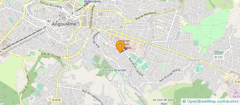 localisation de l'entreprise MONSIEUR YANN HUUS REY à ANGOULEME