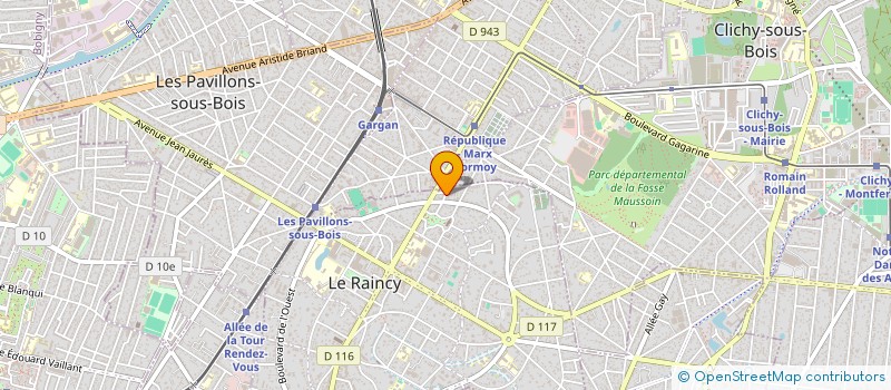 localisation de l'entreprise MONSIEUR YANN-IBRAHIM SANOGO  LE RAINCY