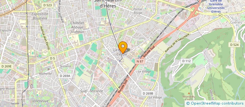 localisation de l'entreprise MONSIEUR YANN JACCOD  SAINT-MARTIN-D'HERES