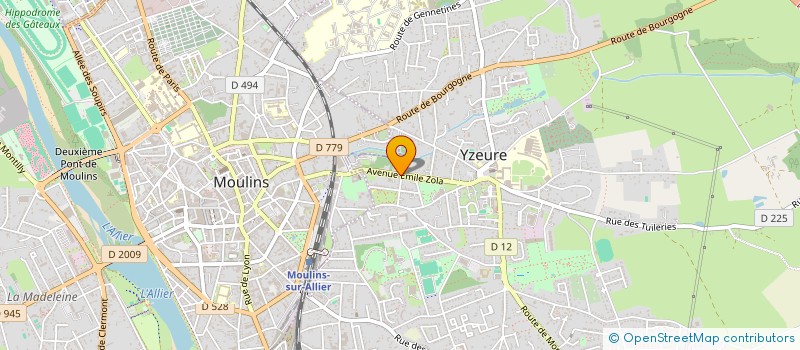 localisation de l'entreprise MONSIEUR YANN JAMMOT à YZEURE