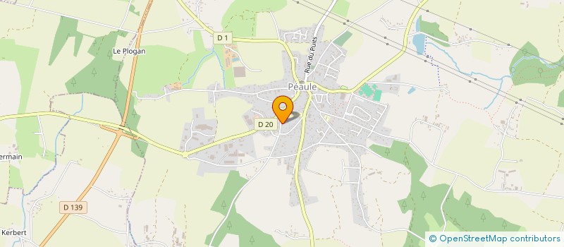 localisation de l'entreprise MONSIEUR YANN JEHANNO  PEAULE