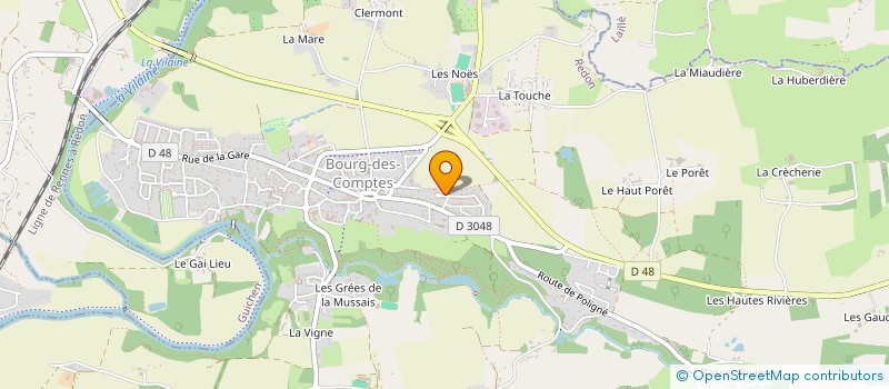 localisation de l'entreprise MONSIEUR YANN JOLIVEL  BOURG-DES-COMPTES