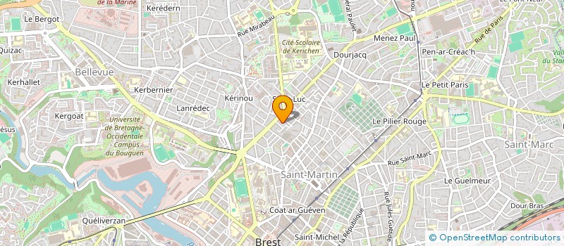 localisation de l'entreprise MONSIEUR YANN JOUANNIC à BREST