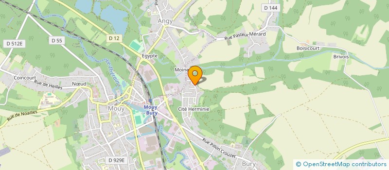 localisation de l'entreprise MONSIEUR YANN JUSTIER  BURY