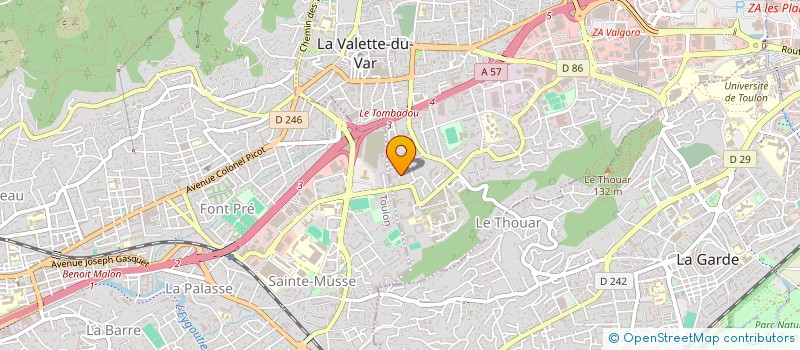 localisation de l'entreprise MONSIEUR YANN KERAUTRET à LA VALETTE-DU-VAR