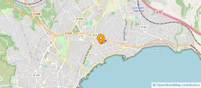 localisation de l'entreprise MONSIEUR YANN KERBRAT à LA CIOTAT